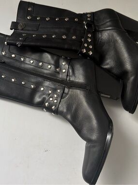 Harley Davidson motorcycle Black Womens boots sz 6